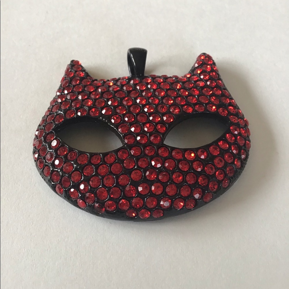 LARGE Swarovski Crystal Cat On Black CRAZY COOL